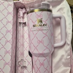 Stanley LoveShackFancy Pink Bow Tumbler 40 OZ